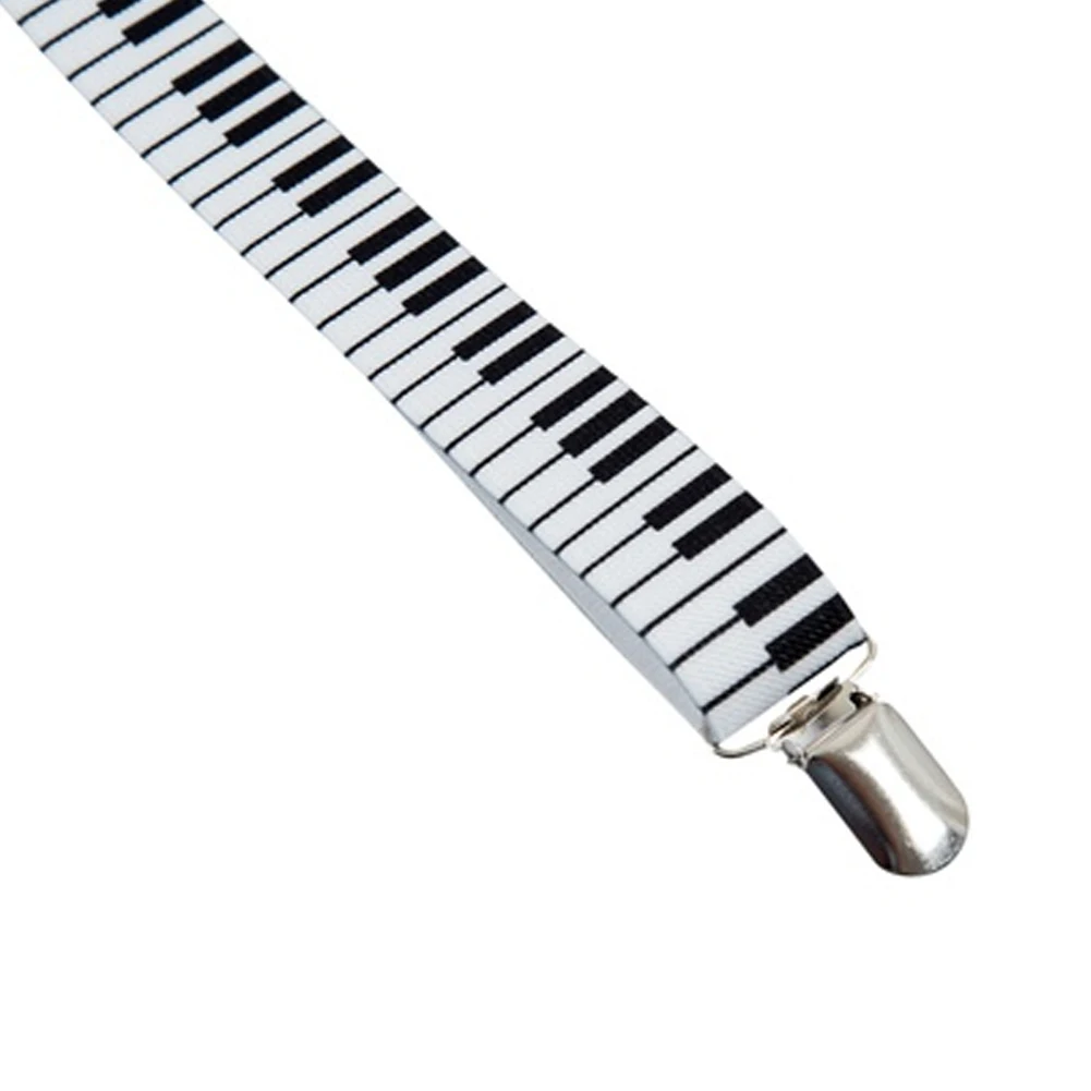 Женские и мужские подтяжки на застежке для взрослых черно белые Эластичные