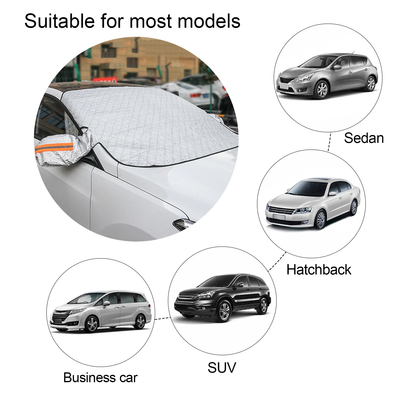 

Car Snow Cover Thickened Antifreeze Windshield Hood Snow Shield Waterproof Front Windshield Sunshade Car Window Shade Cover