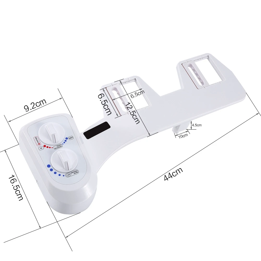 

Hot/Cold Nozzle Non-Electric Toilet Bidet Wash Attachment Two-piece Toilet Bidets for Water Spray Bathroom Seat
