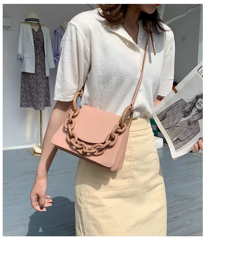 

Bag 2020 HOT French Original Design Fashion Chain Shoulder Bag Handbag Crossbody Bag Summer Messenger Bag Korean Mini Satchel