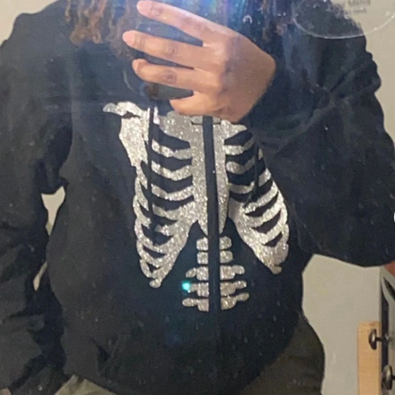 

Женская толстовка с капюшоном, на молнии, с длинным рукавом