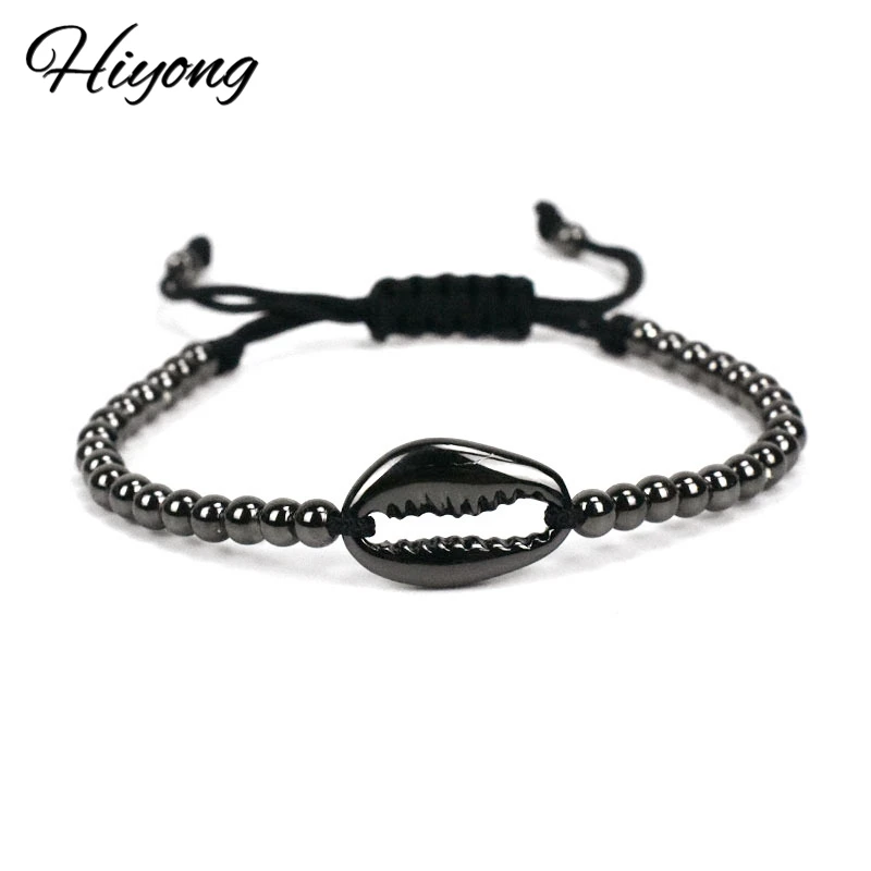Hiyong Гавайский стиль браслеты ручная оплетка медная оболочка бисерная цепочка