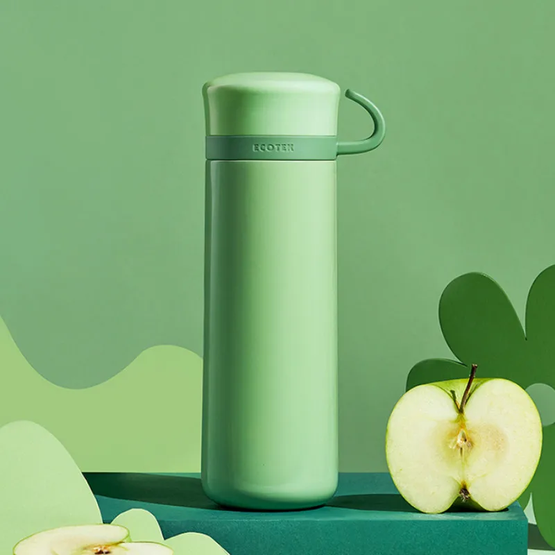 Изоляционный кофейный термос из нержавеющей стали портативный милый с чашкой