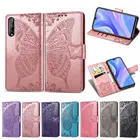 Enjoy 10S чехол для Huawei Y8p 3D кожаный флип-чехол с бабочкой для Huawei P Smart S Чехол-кошелек