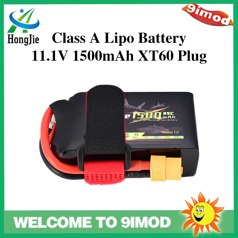 Высококачественная аккумуляторная батарея XT60 11 1 В 1500 мАч 95C 3S Lipo для