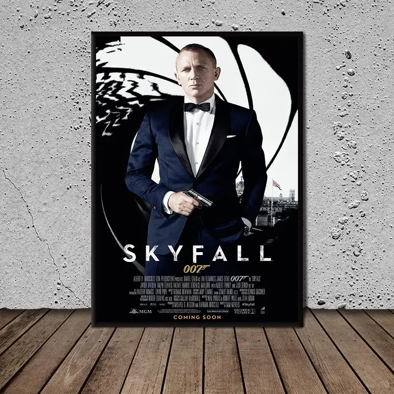 

Modern Poster James Bond Movies Poster Wall Art Canvas Painting Wall Art for Living Room Home Decor