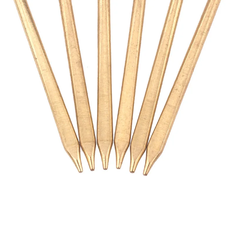 Профессиональная кожаная швейная игла ручная работа латунная плоская головка