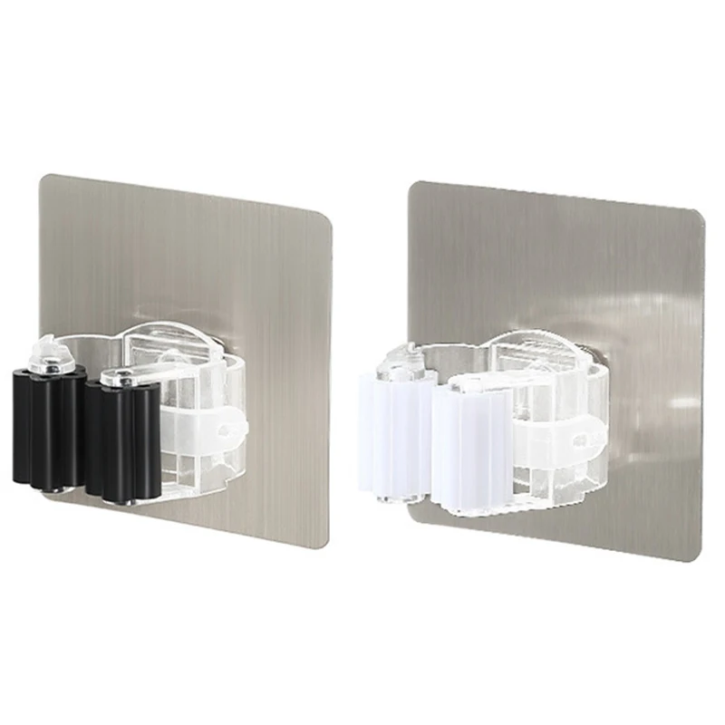 2Pcs Wall Mounted Mop Organizer Holder RackBrush Broom Hanger Hook Kitchen bathroom Strong Hooks | Дом и сад