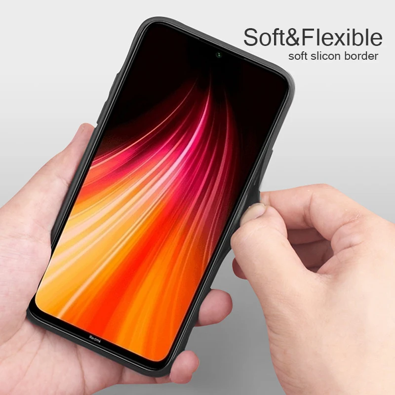 Чехол для Xiaomi Redmi Note 8 T тканевый мягкий чехол из ТПУ с текстурой ткани телефона