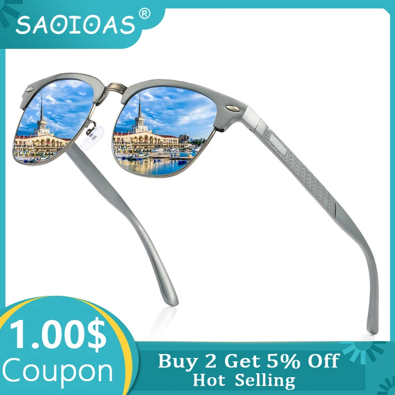 Популярные черные очки мужские Квадратные Солнцезащитные Роскошные Брендовые