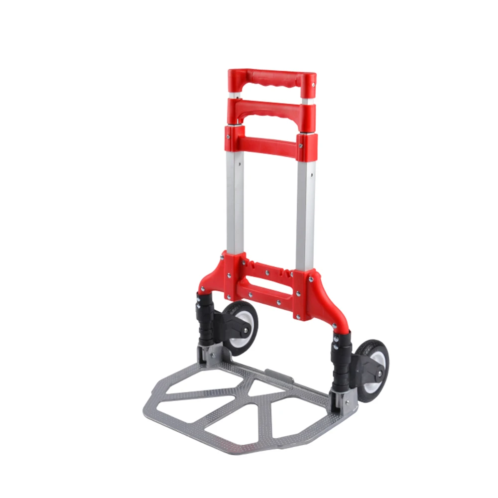 

Cart Personal 150 lb Capacity Aluminum Folding Hand Truck for Indoor Outdoor Moving Travel Aluminum Alloy Luggage Trolley Cart