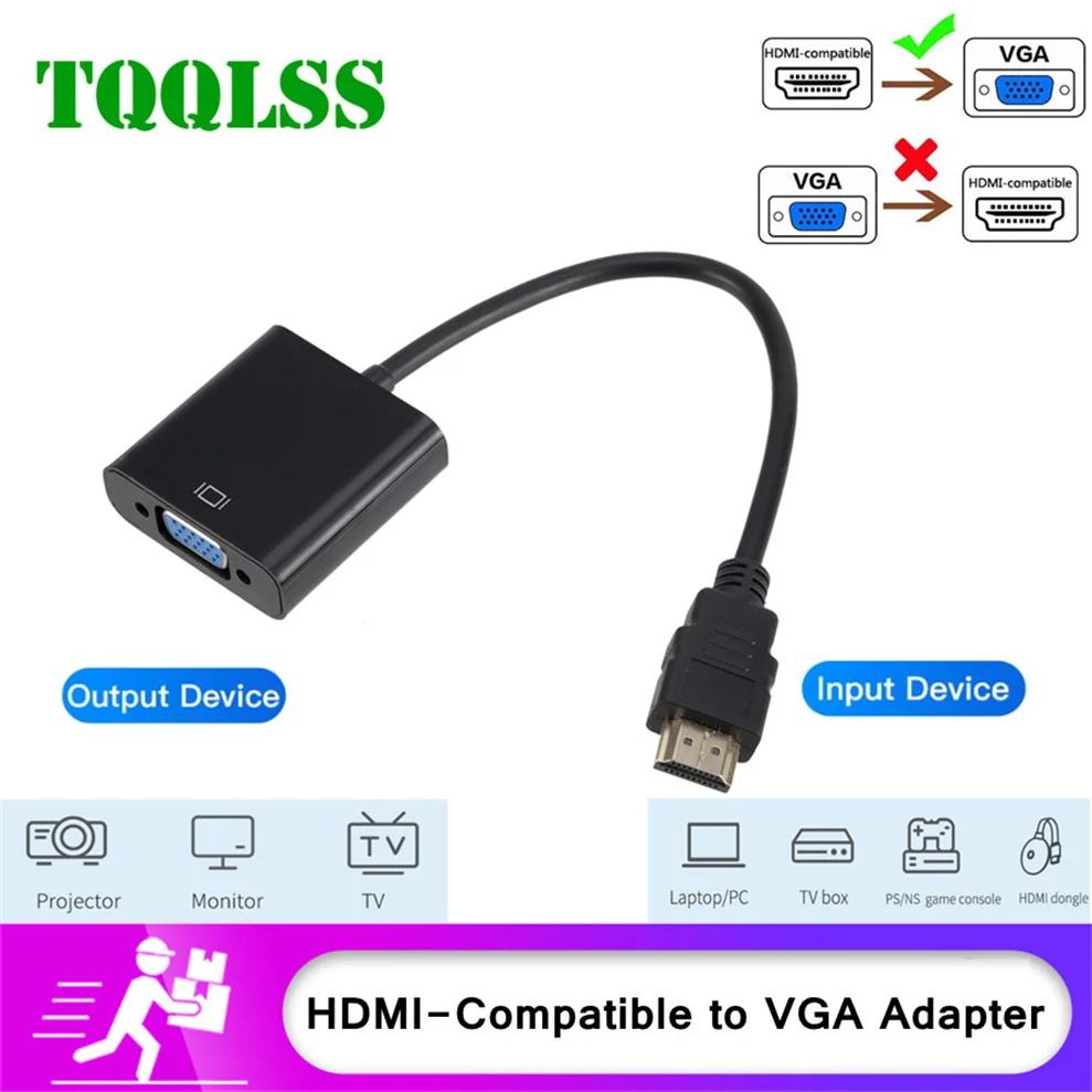 1080P совместимому с HDMI к VGA адаптер цифро аналоговый преобразователь кабель для Xbox