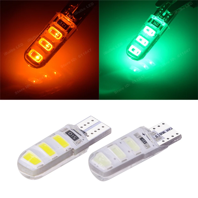 500x автомобильный силикагель T10 194 W5W 501 6 SMD 5630 LED Автомобильный Стайлинг зазор лампы