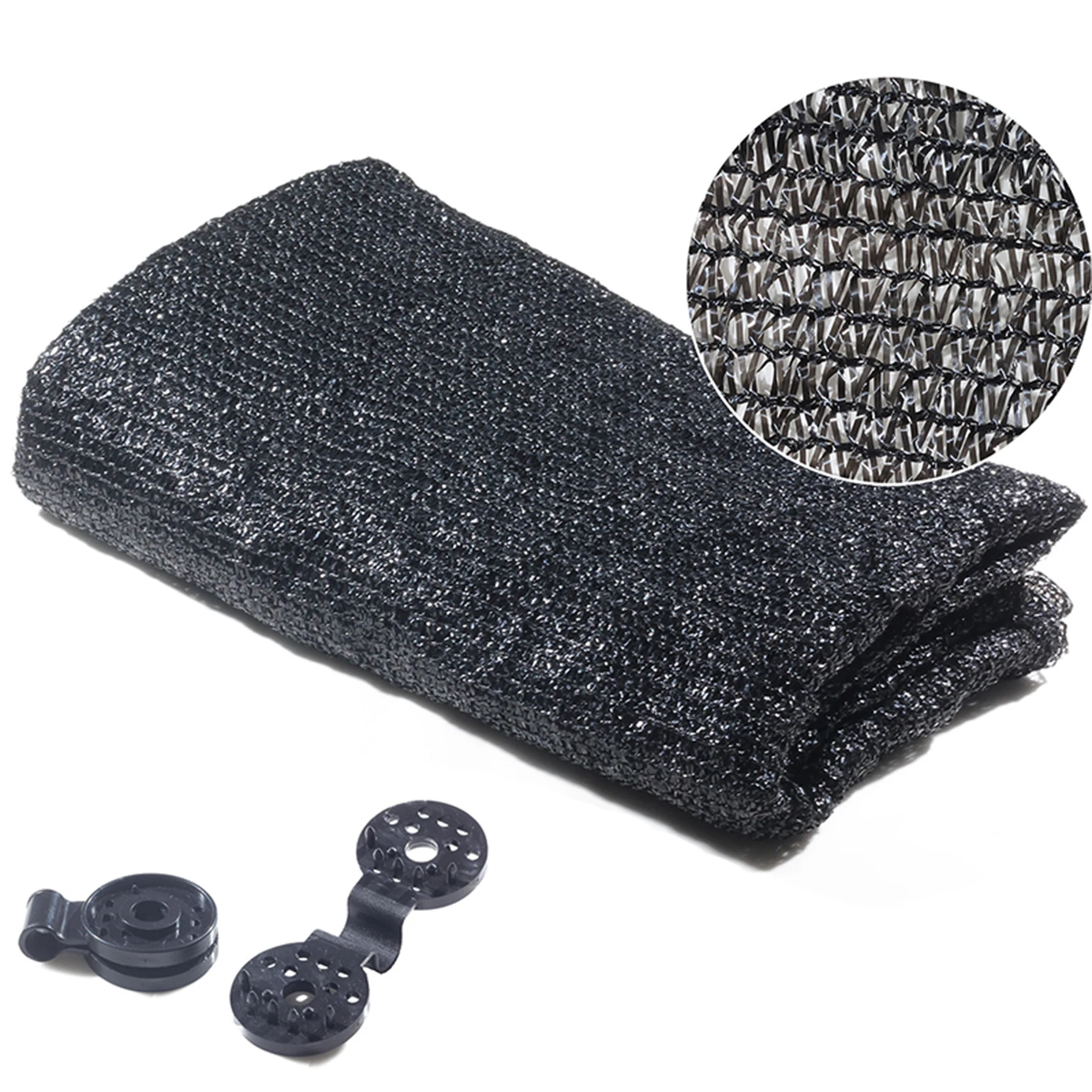 

40% Sunblock Shade Cloth Cover Black Sun Mesh UV Resistant Lightweight Breathable Net for Garden Flower Plant THIN889