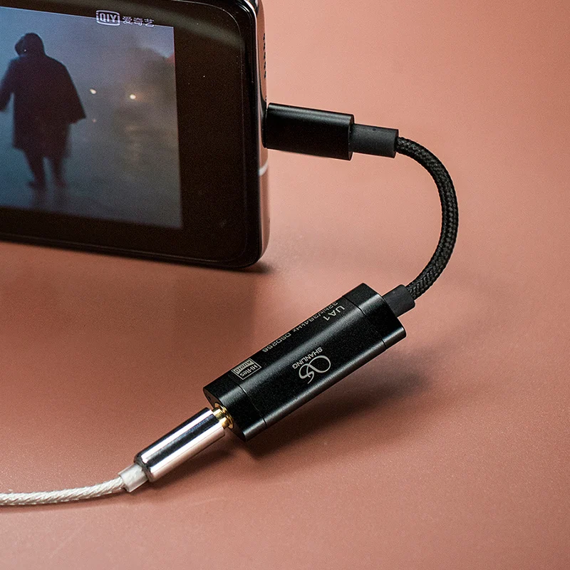 USB адаптер SHANLING UA1 Hi Fi аудио чип ES9218P ЦАП переходники с Type C на 3 5 мм кабель PCM 32/384 и