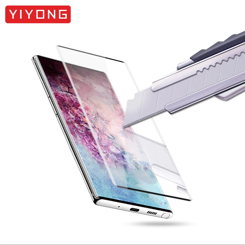 Изогнутое 3d стекло YIYONG с закругленными краями для Samsung Galaxy Note 20 Ultra 10 Lite закаленное