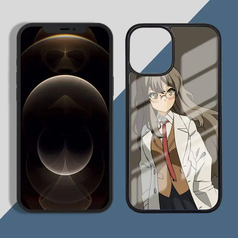 

Mai Sakurajima anime girl Sexy bikini Phone Case for iPhone 11 12 pro XS MAX 8 7 6 6S Plus X 5S SE 2020 XR Hard PC