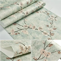 chinoiserie wallpaper bedroom wall covering country vintage green floral wallpaper mural flower wall paper home decor