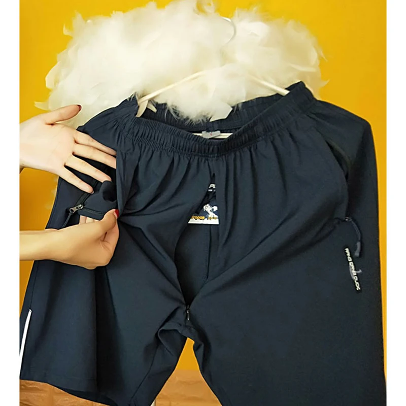 Леггинсы для мужчин и женщин спортивные шорты на молнии с промежностью Новинка |