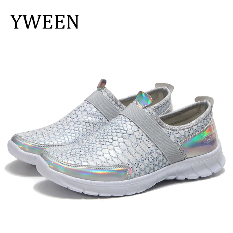 Женские кожаные лоферы на плоской подошве YWEEN белые кроссовки женская обувь без