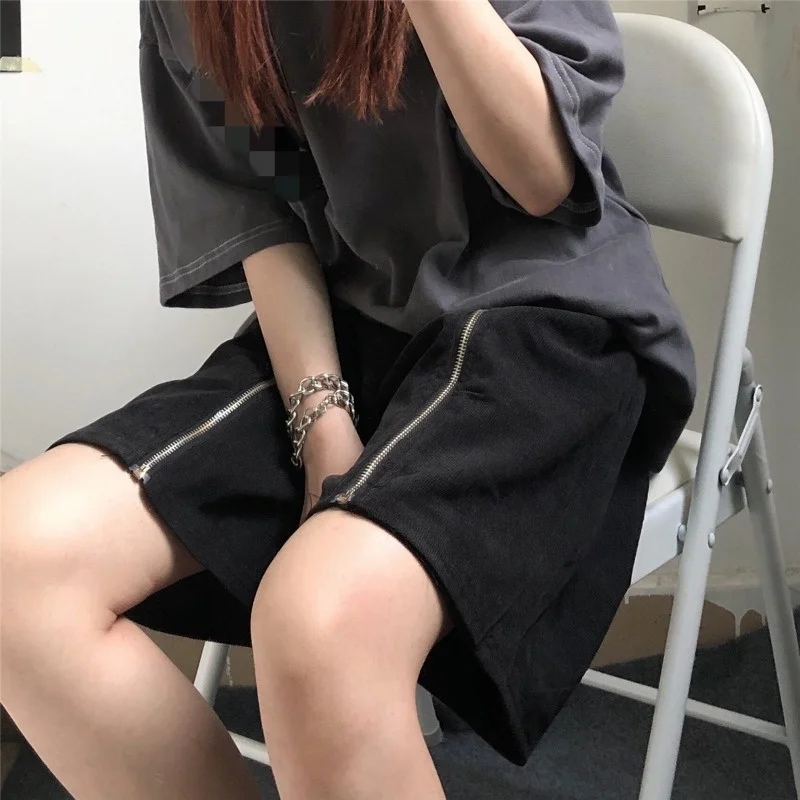 Черные шорты для женщин Новинка лета 2021 дизайнерская двухсторонняя одежда на