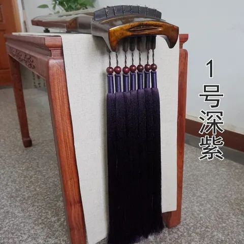 Кисточки Guqin ручной работы, высококачественные аксессуары Guqin из ледяного шелка, 25 цветов на выбор