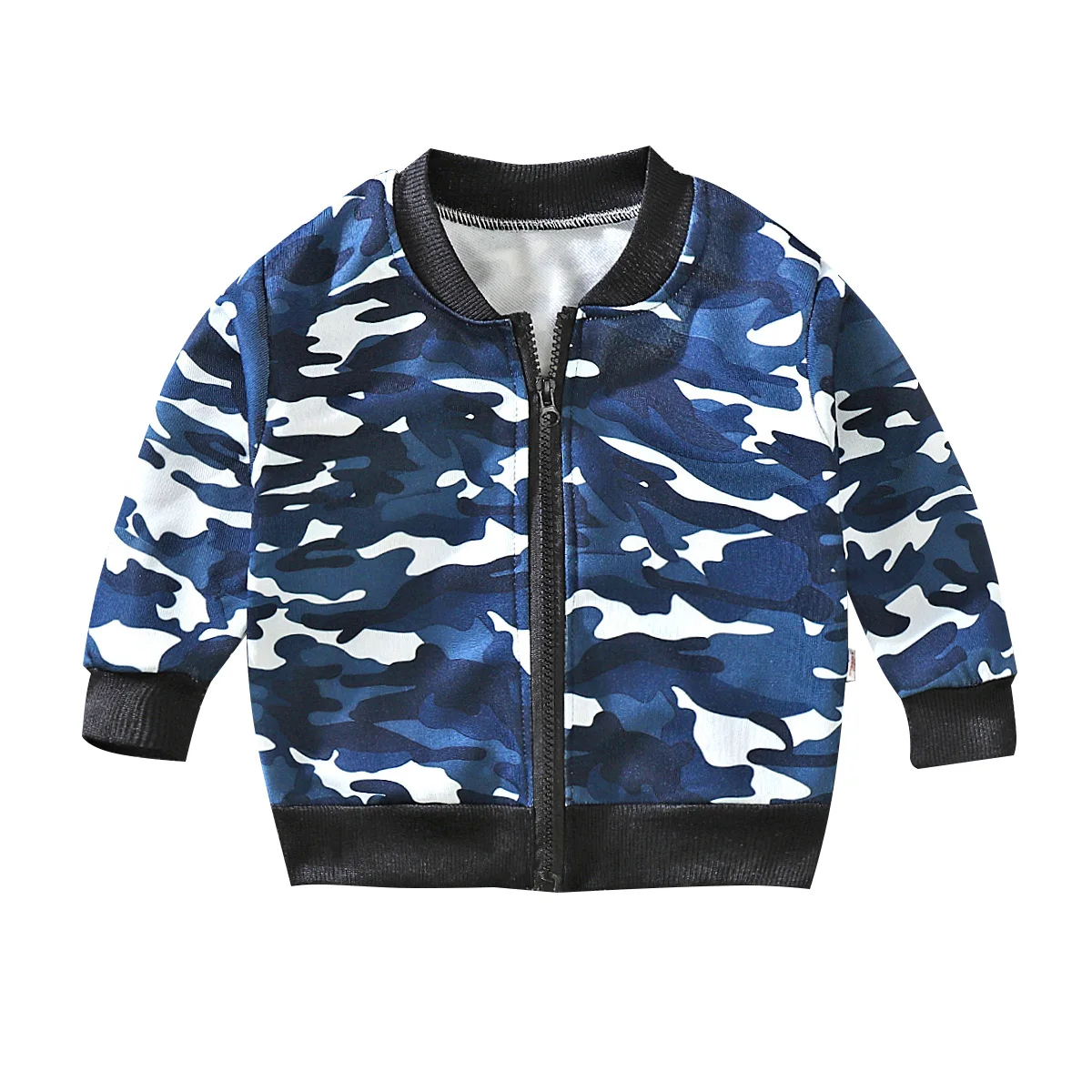 Детская демисезонная куртка с длинным рукавом и V-образным вырезом