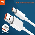 Оригинальный кабель Xiaomi 6A Usb Type C, зарядное устройство Turbo для Xiaomi Mi 11 10 9T Pro 5G Poco M3 X3 NFC Redmi Note 10 K30s