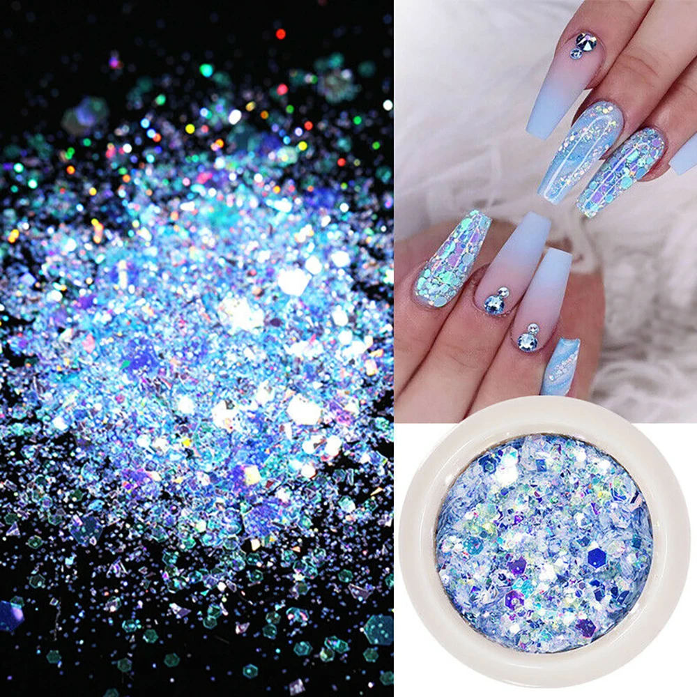 8 коробок/набор блестки для ногтей|Стразы и украшения| |