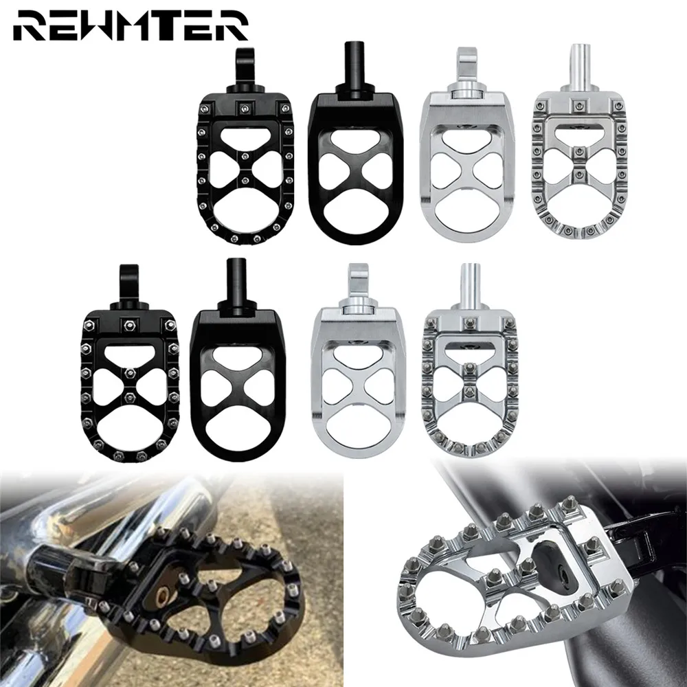 2 шт. мотоциклетная Нескользящая педаль для ног с ЧПУ Harley Dyna Fatboy Street Bob Bobber Chopper