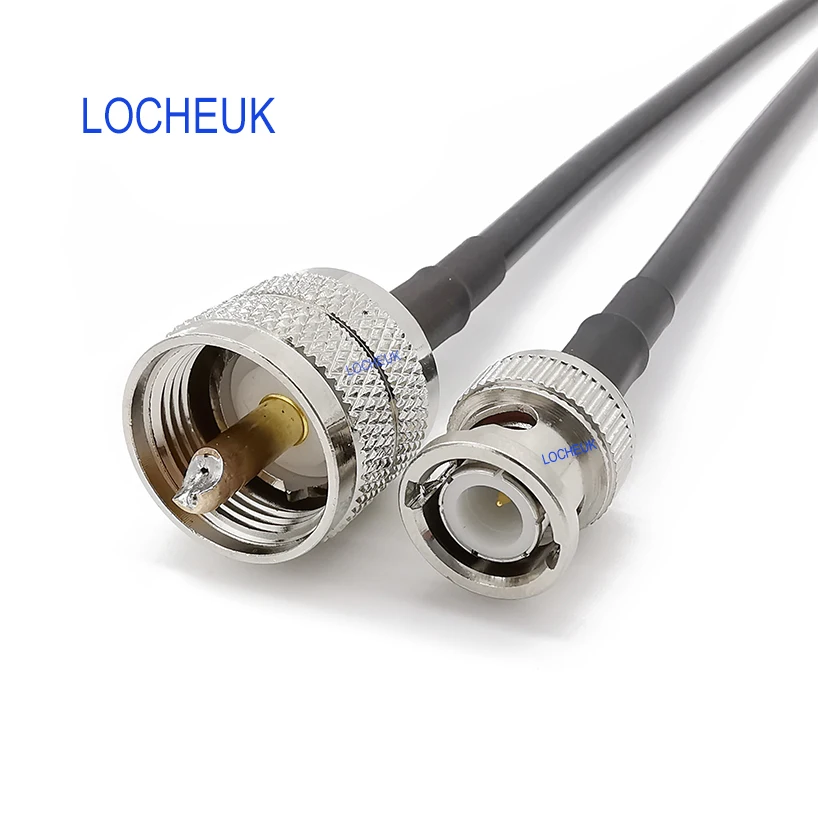 RF LMR195 Pigtail кабель с низкой потерей BNC штекер для УВЧ SO 239 коаксиальный антенный