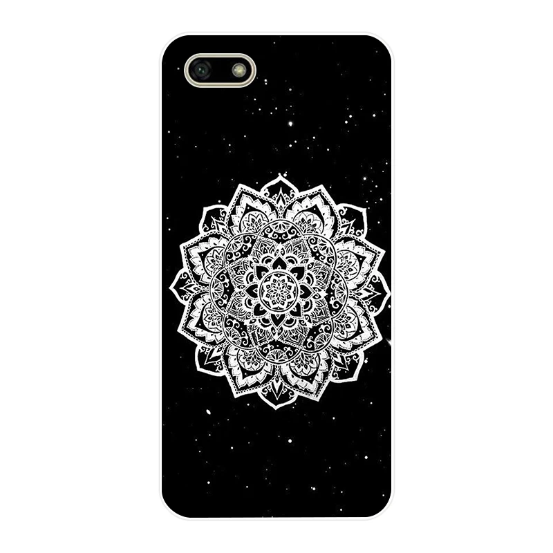 209FG чехол из мягкого силикона ТПУ с цветочным принтом мандалы датура для huawei Honor 7a