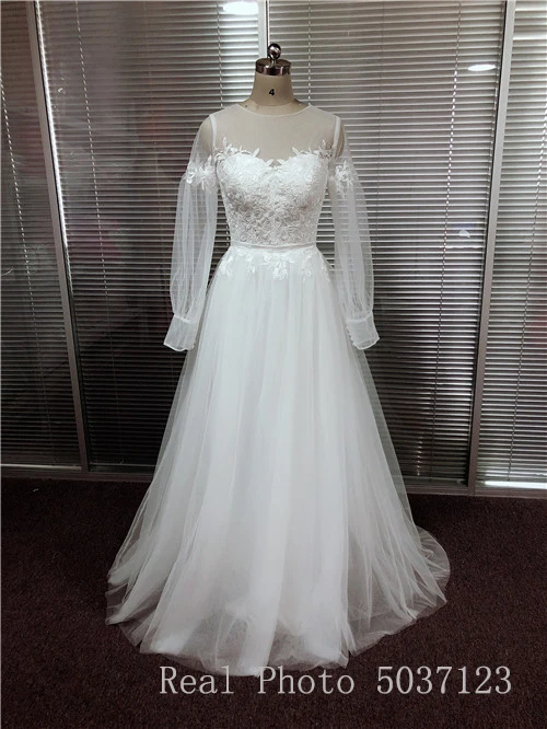 Сексуальные свадебные платья с прозрачным вырезом богемные кружевные длинными