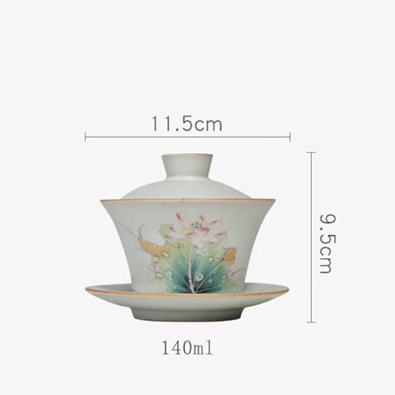 Керамическая чашка с крышкой 140 мл|Пиалы для чая| |