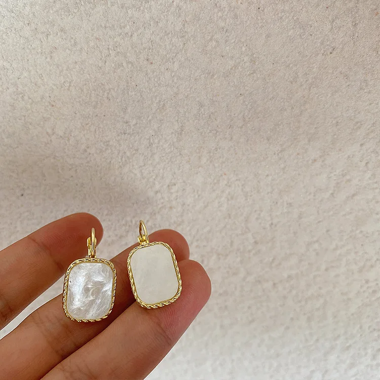 

Vintage Geometric Square Earrings For Women Simple All Match Oorbellen Jewellery Wholesale