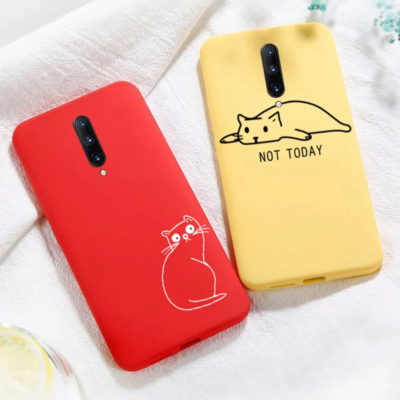 Чехол DIY для OnePlus 7 Pro чехол с милым котом мягкий карамельный цвет Oneplus 7T 6 6T s One Plus 7Pro
