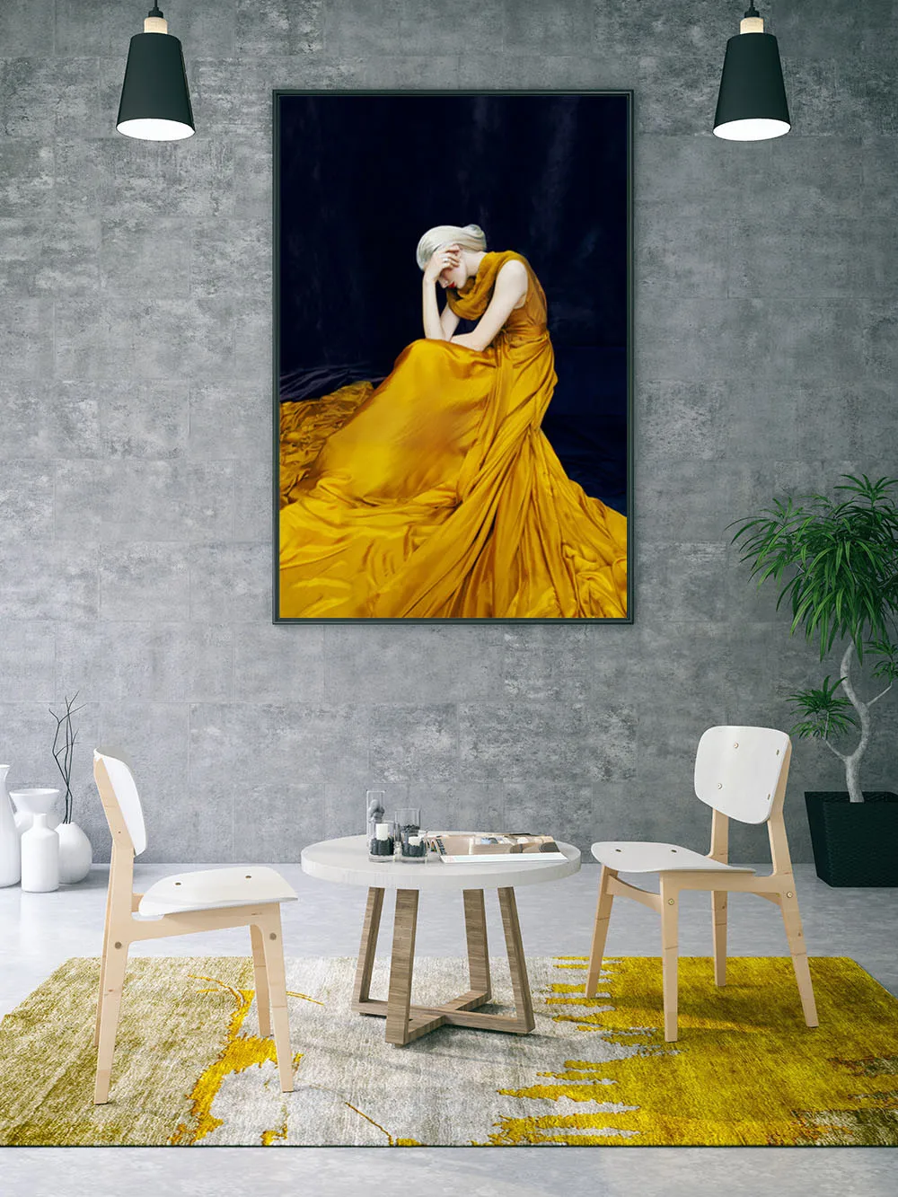 

Canvas Painting Women Men Impression Silhouette Posters And Prints Paint By Number Living Room Decoration Wall Art Canvas