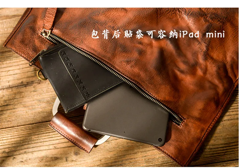 PNDME fashion retro handmade genuine leather men's women's briefcase handbags business natural real cowhide laptop messenger bag