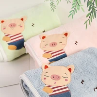 face towel for adult kids 34x74cm soft quick dry body hand hair cotton towels cartoon washbasin facecloth bathroom cleaning set