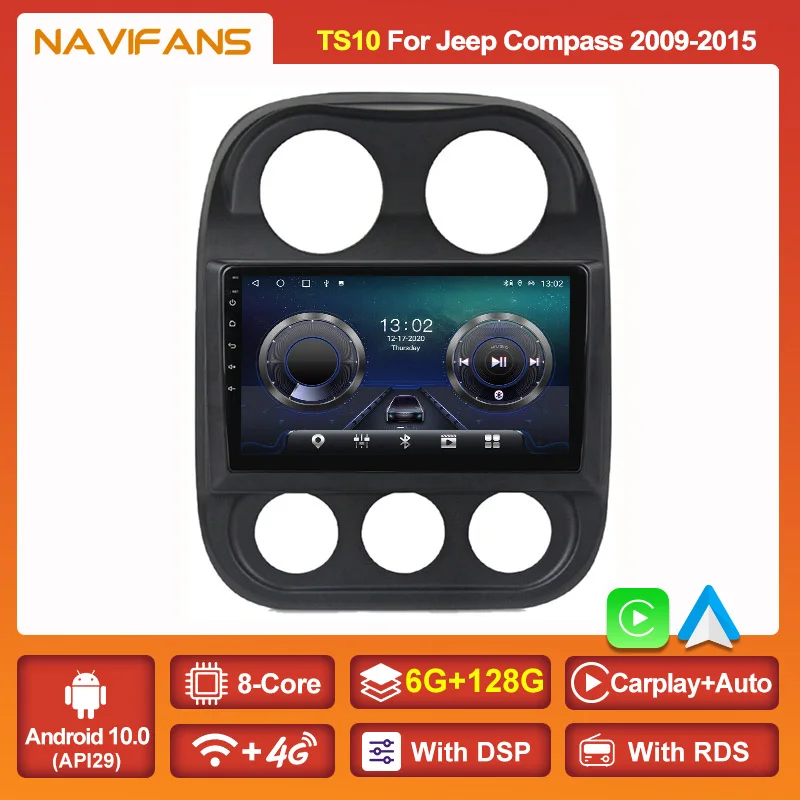 Автомагнитола для JEEP Compass Patriot 128 2010 автомобильный стерео проигрыватель 2din с GPS