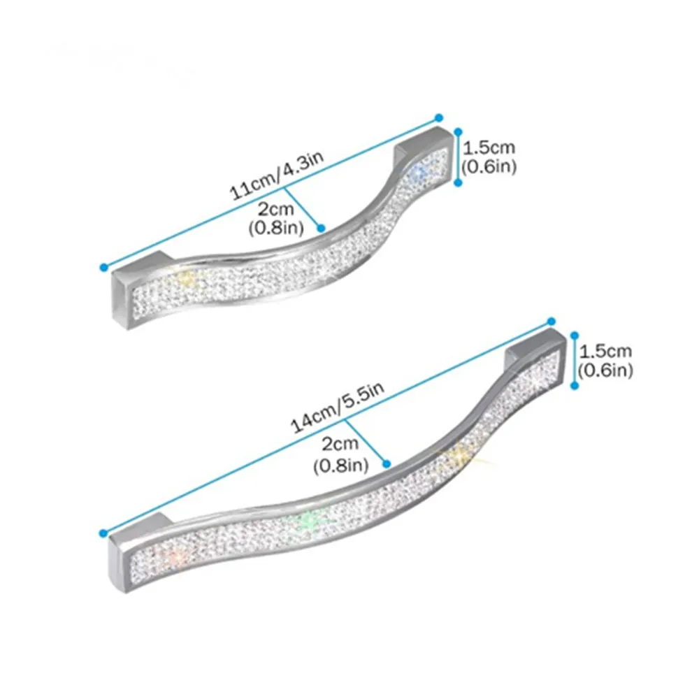 

Diamond Rectangle Furniture Pull Handle Cabinet Handles Aluminum Alloy Kitchen Cupboard Pulls Drawer Knobs Furniture Handle