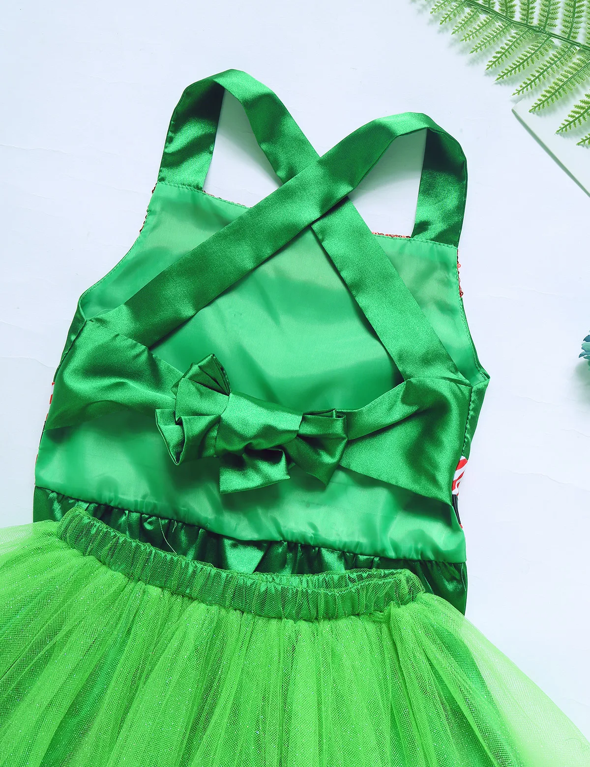 Детский новогодний костюм для девочек Рождественский маскарадный детский топ с