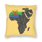 Квадратная наволочка для подушки Amazigh с флагом Африки, украшение, наволочка для подушки Berber Tifinagh, наволочка для дивана, двухсторонняя печать
