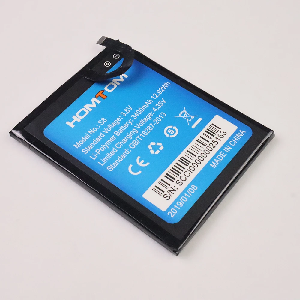 Новая оригинальная деталь для замены аккумулятора 5 7 дюйма 3400 мАч запасные батареи смартфона HOMTOM