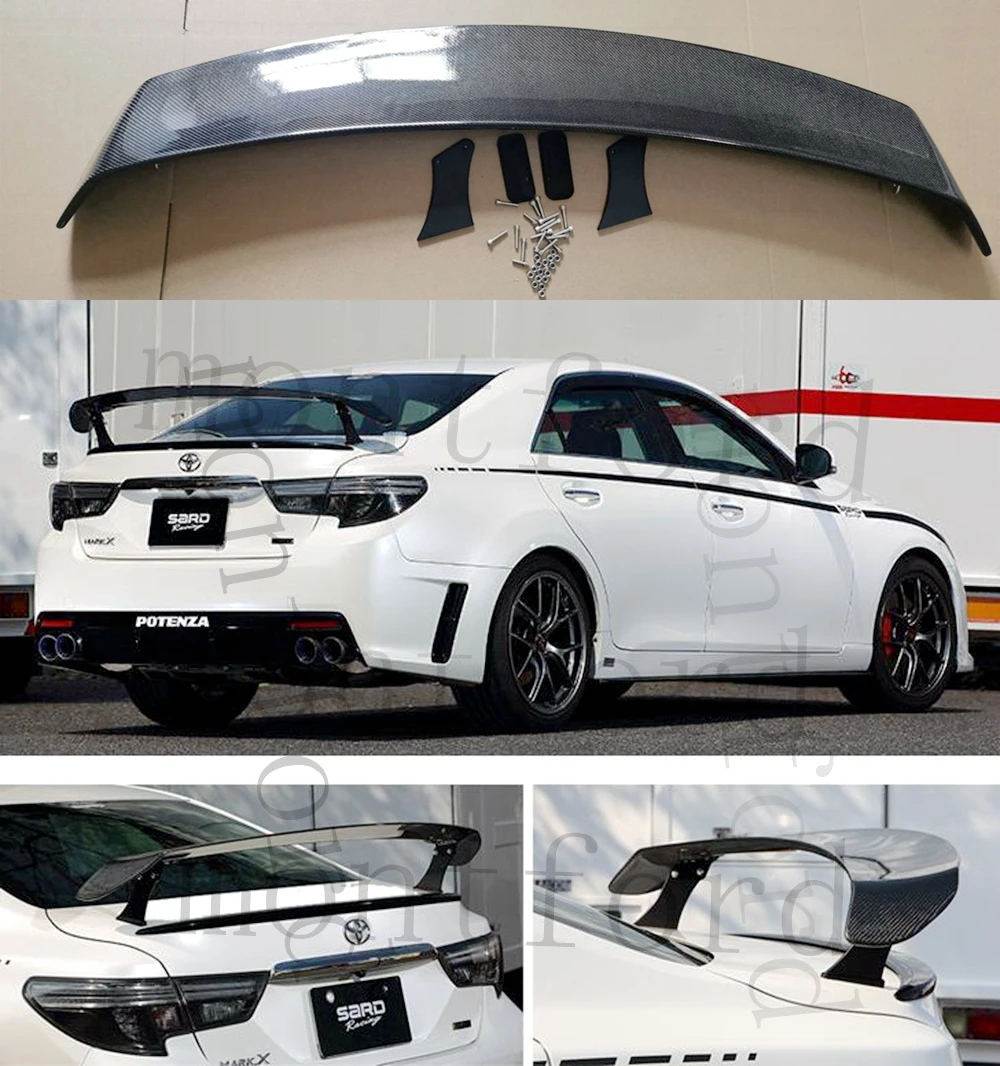 

For TOYOTA Mark X Spoiler 2010-2018 REIZ Spoiler High Quality Carbon Fiber Rear Trunk Spoiler