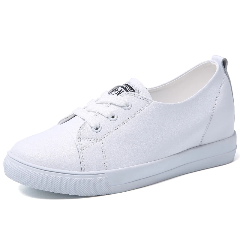 Женская повседневная обувь на плоской подошве модные кроссовки из натуральной
