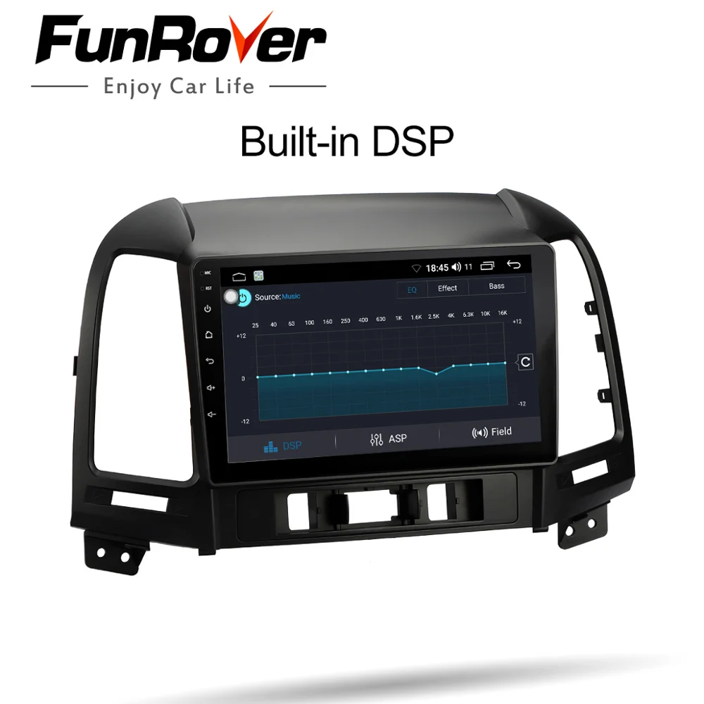 Funrover Android 10 0 для HHyundai Santa Fe 2 2006 2012 автомобильный Радио Мультимедиа Видео плеер