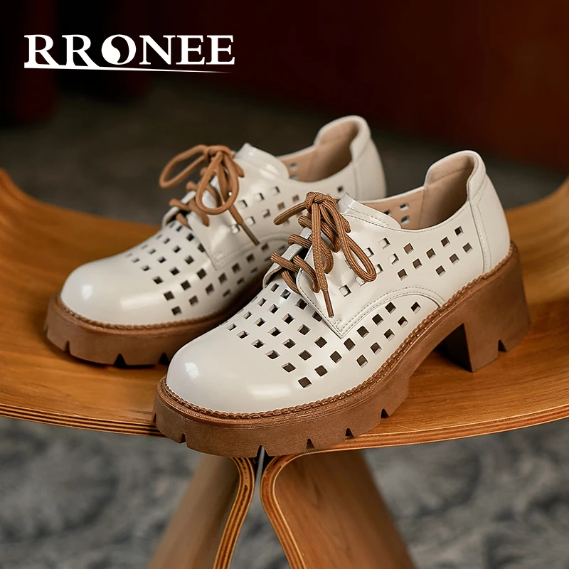 

Lace-up muffins and cut-out loafers