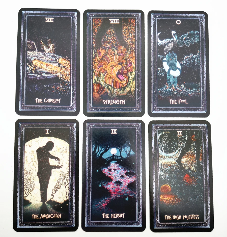 

79pcs Deck Tarot Cards DIY Silver Plating Prisma Visions Tarot Cards Divination Fate Deck Board Game Cards For Family Party