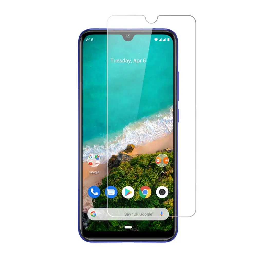 Закаленное стекло для Xiaomi MI A1A2 A3 Lite 6 8 9 CC9E 5X MIX 2 3 CC9 9T Play 8se se 6X 8X защитная пленка